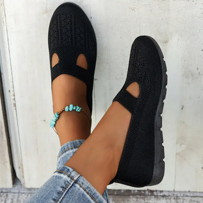 Gabriella™ – Lätta Slip-On Sneakers med Tygsula