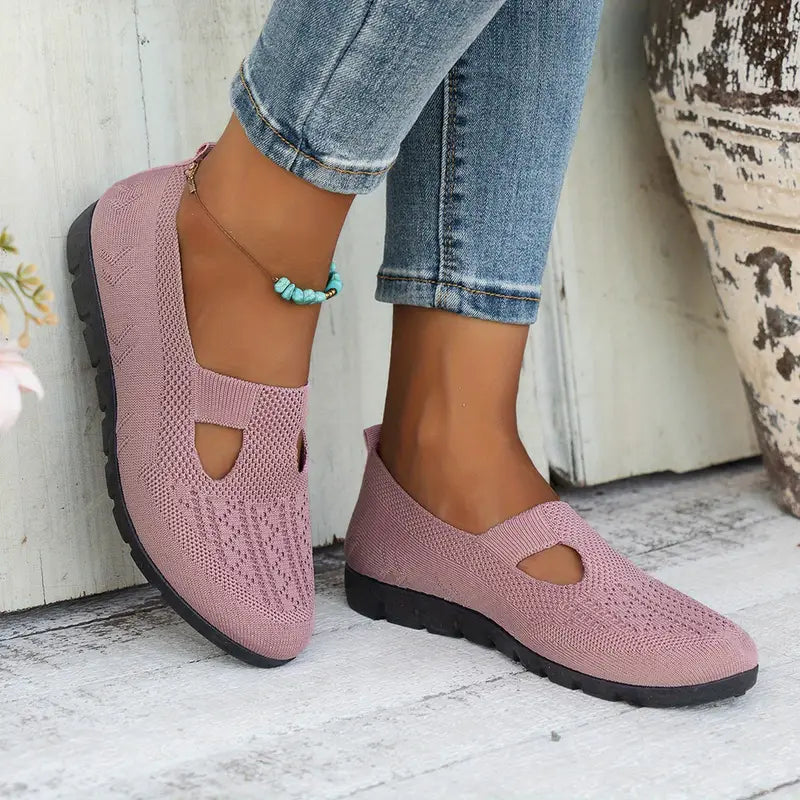 Gabriella™ – Lätta Slip-On Sneakers med Tygsula