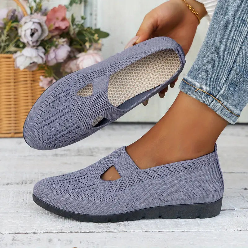 Gabriella™ – Lätta Slip-On Sneakers med Tygsula