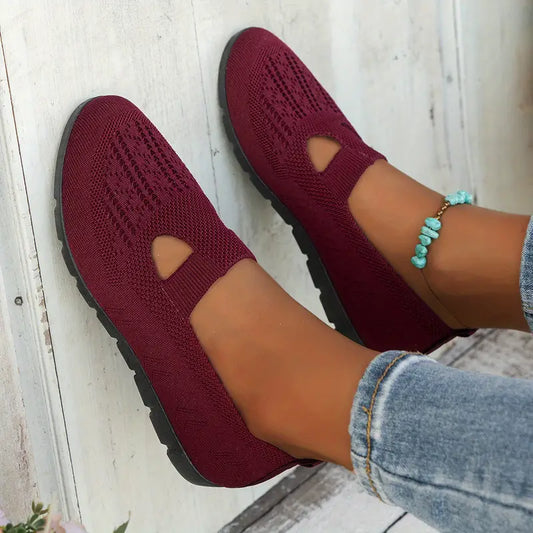Gabriella™ – Lätta Slip-On Sneakers med Tygsula
