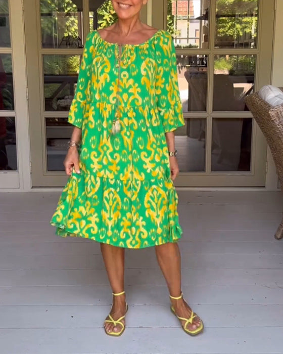 Millicent™ - Färgglad Sommardress
