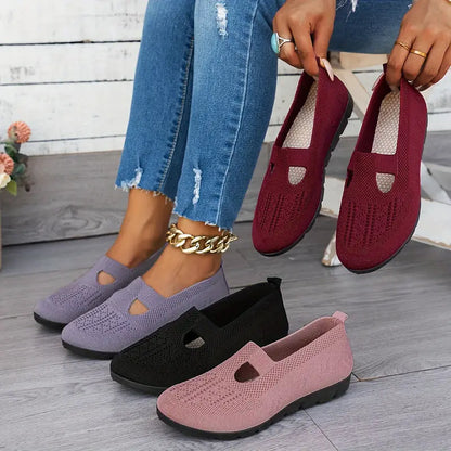 Gabriella™ – Lätta Slip-On Sneakers med Tygsula