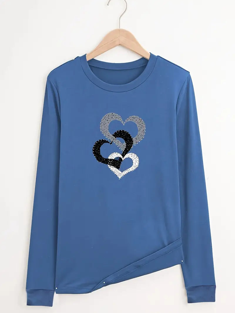 Heart Sparkle Sweatshirt | Tillsammans mot diabetes