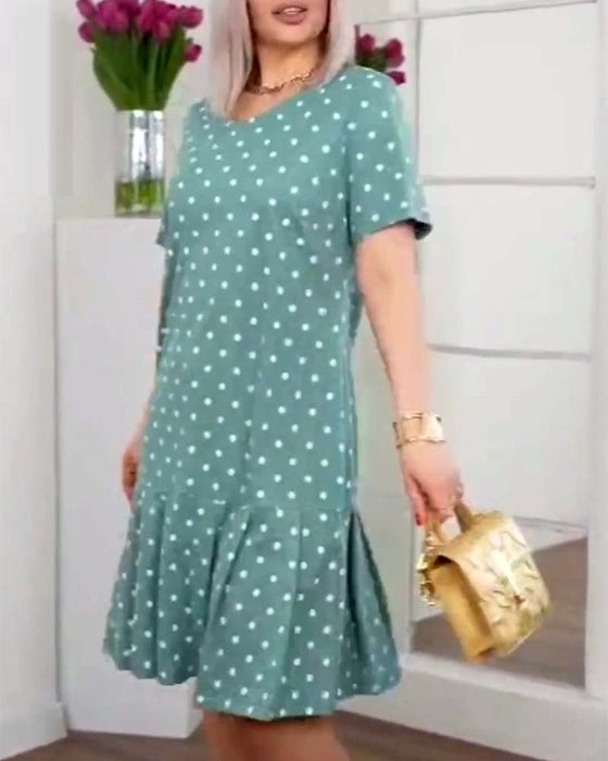 Karla™ - Polka Dot Klänning