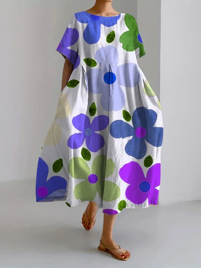 FLORENCE – Klänning med Botaniskt Blommönster