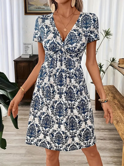 Bianka™ - Tryckt Sommardress