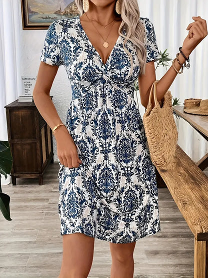 Bianka™ - Tryckt Sommardress